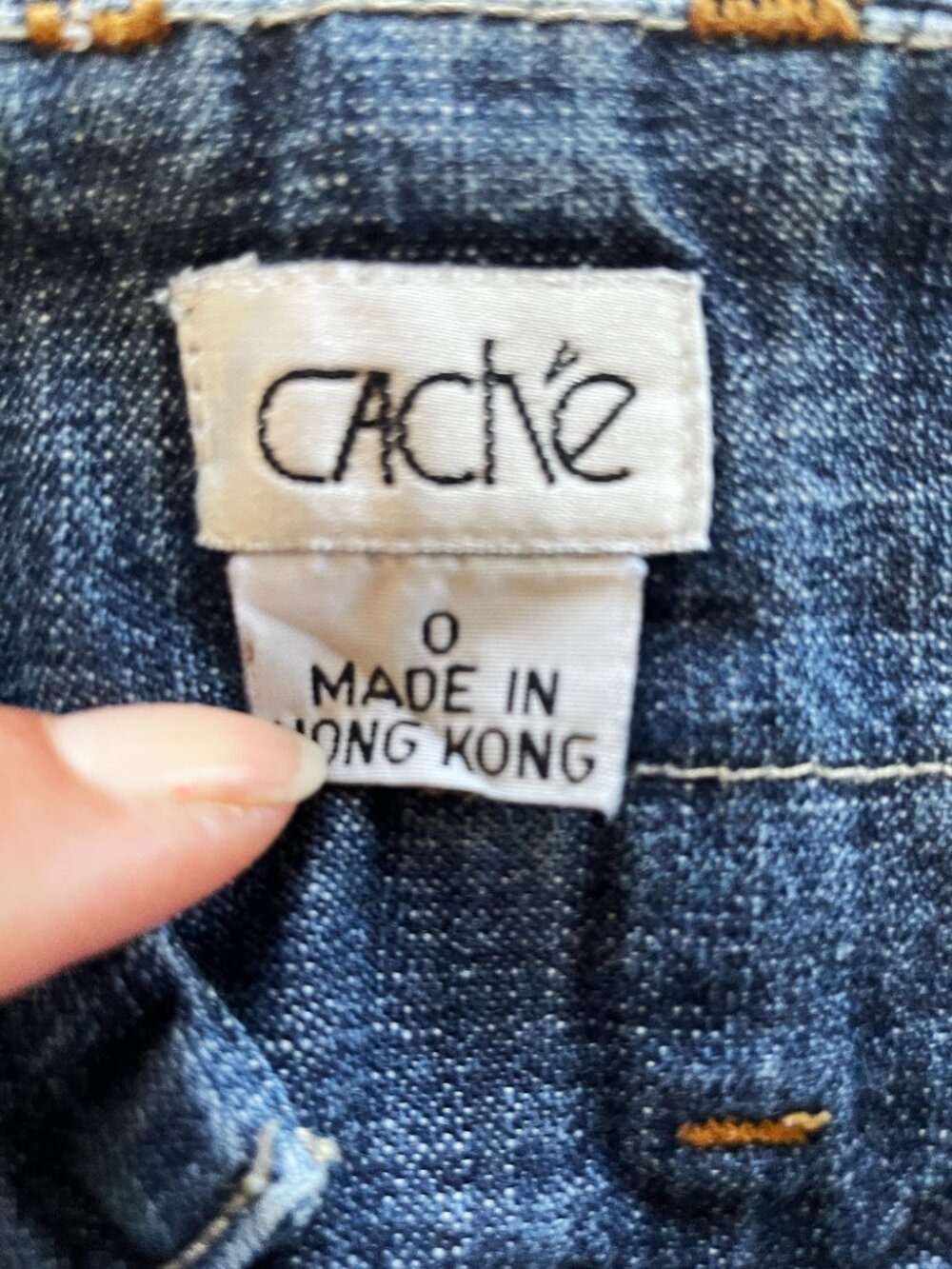 Vintage Cache Denim Jeans w/dramatic flare wide legs | Size 0 - Picture 3 of 6